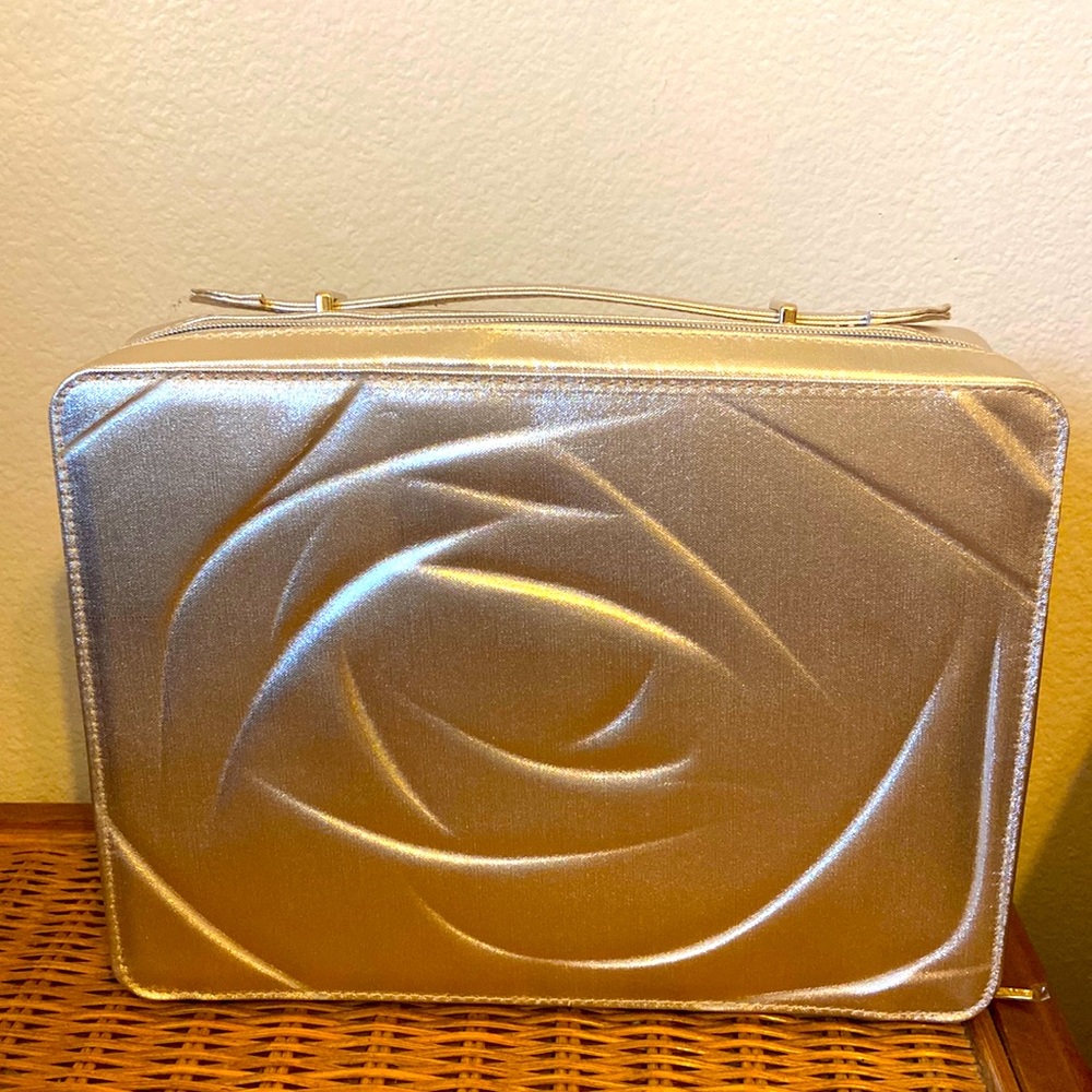Lancôme’ Rose Gold Makeup Case 10”x13.25”x3.25” inches